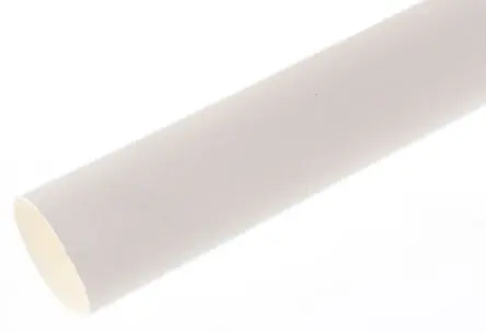 Produktfoto 1 von RS PRO Wärmeschrumpfschlauch, Polyolefin Weiß, Ø 12.7 mm Schrumpfrate 2:1, Länge 1.2m