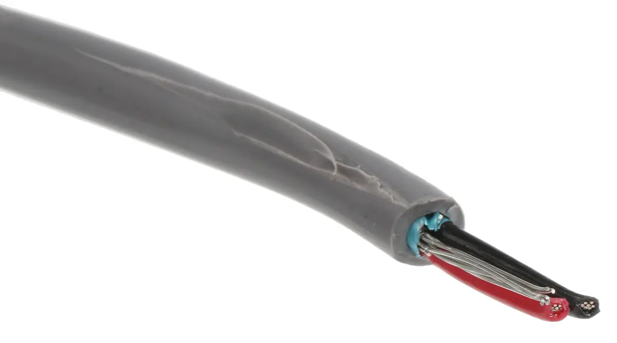 Produktfoto 1 von Alpha Wire Alpha Essentials Datenkabel, 1-paarig 0,23 mm Ø 3.96mm Aluminium/Mylarband Schirmung PVC isoliert Twisted