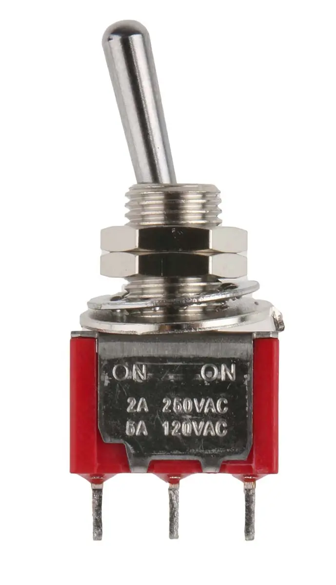 Produktfoto 1 von RS PRO Panel Kippschalter 1-poliger Umschalter, Ein-Ein, 28 V dc, 112 V ac, 2A, Lot