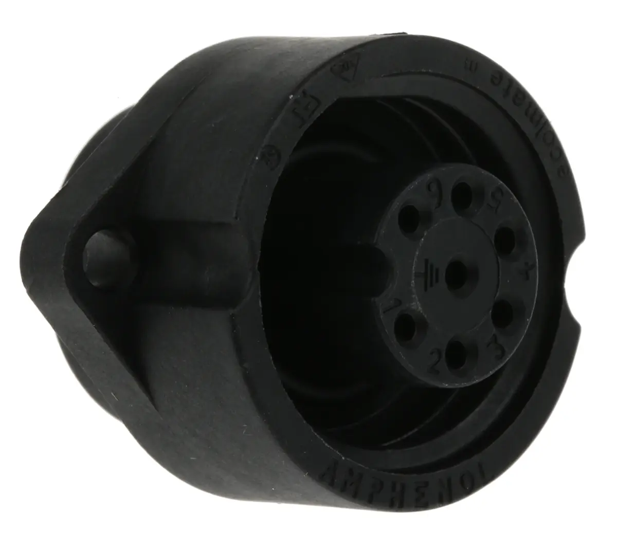 Amphenol Industrial Ecomate M 21.6 mm Standard Rundsteckverbinder Buchse 6-polig Buchse 10A Frontplattenmontage IP67