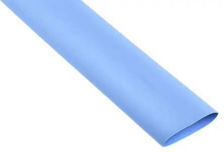 Produktfoto 1 von RS PRO Wärmeschrumpfschlauch, Polyolefin Blau, Ø 25.4 mm Schrumpfrate 2:1, Länge 1.2m
