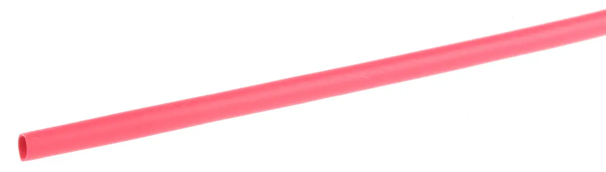 Produktfoto 1 von RS PRO Wärmeschrumpfschlauch, Polyolefin Rot, Ø 1.6 mm Schrumpfrate 2:1, Länge 1.2m