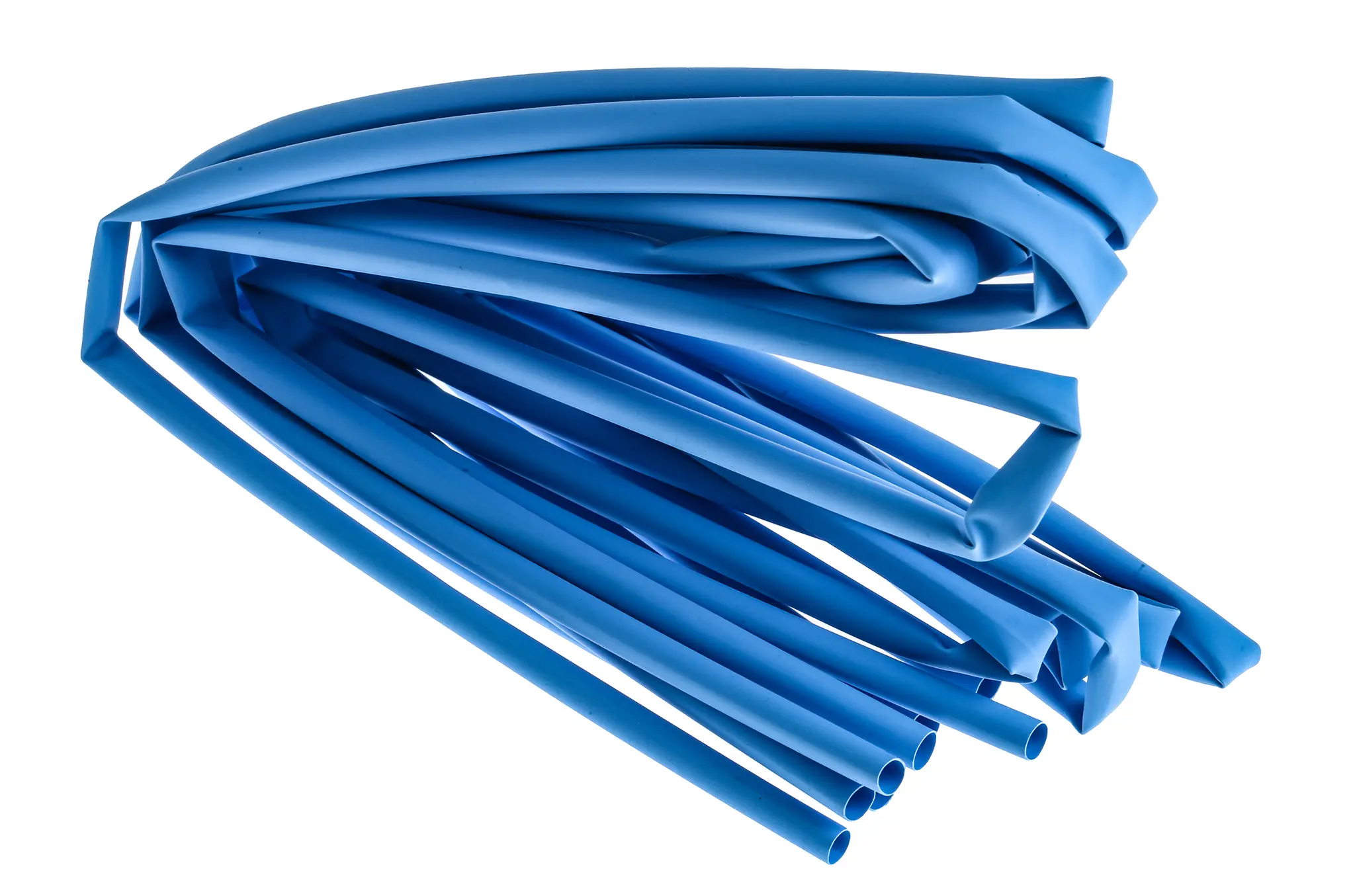 Produktfoto 1 von RS PRO Wärmeschrumpfschlauch, Polyolefin Blau, Ø 4.8 mm Schrumpfrate 2:1, Länge 1.2m