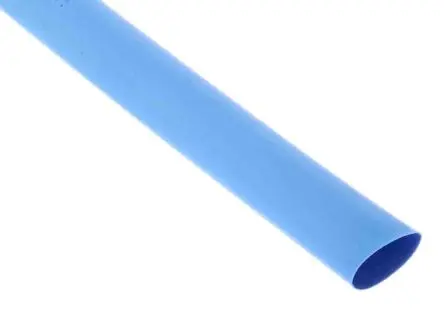 Produktfoto 1 von RS PRO Wärmeschrumpfschlauch, Polyolefin Blau, Ø 12.7 mm Schrumpfrate 2:1, Länge 1.2m