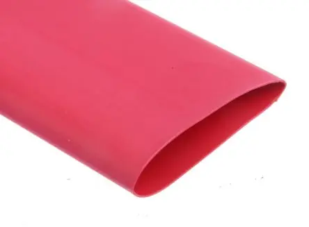 RS PRO Wärmeschrumpfschlauch, Polyolefin Rot, Ø 25.4 mm Schrumpfrate 2:1, Länge 1.2m