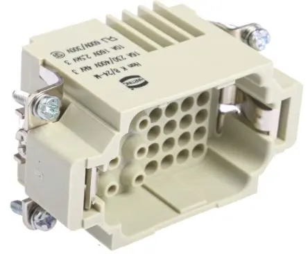 Produktfoto 1 von HARTING Han K Steckverbindergehäuse, Stecker, 160V, 400 V, 33-polig, 4 mm², 0.5 mm², 10B