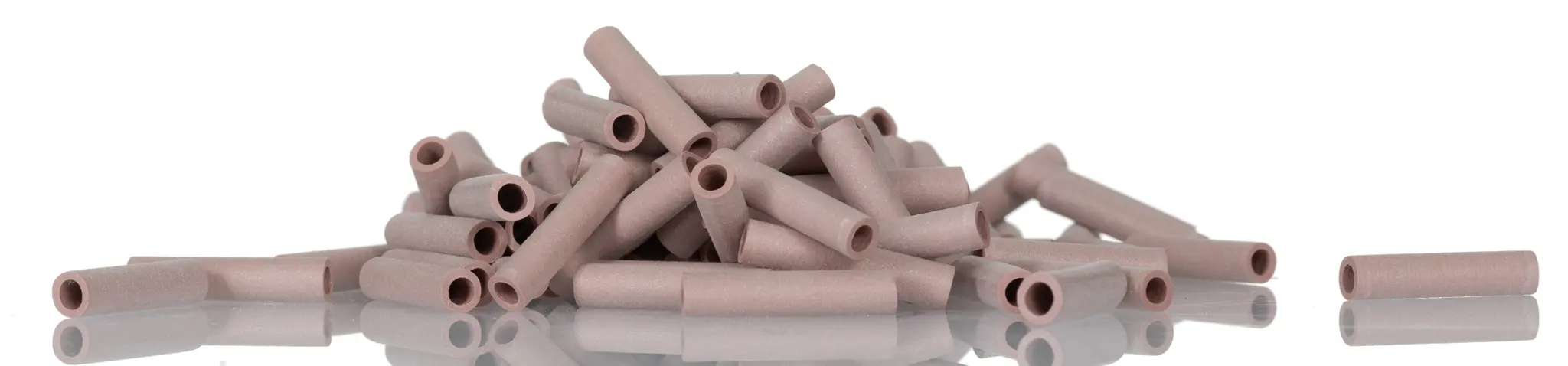 HellermannTyton Wärmeschrumpfschlauch, Neopren Rosa, Ø 3 mm, Länge 25mm