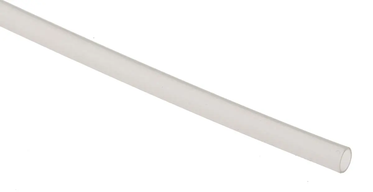 RS PRO Wärmeschrumpfschlauch, Polyolefin Klar, Ø 2.4 mm Schrumpfrate 2:1, Länge 1.2m