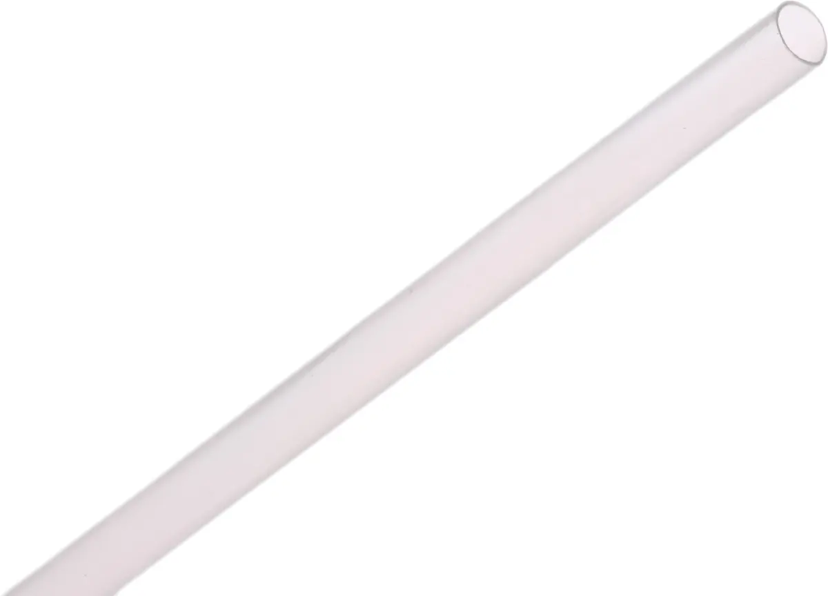 RS PRO Wärmeschrumpfschlauch, Polyolefin Klar, Ø 3.2 mm Schrumpfrate 2:1, Länge 1.2m