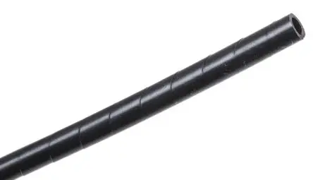 Produktfoto 1 von HellermannTyton SBPEFR Spiral-Kabelumwicklung / 5 mm Polyethylen Schwarz, für Kabel-Ø 4 mm bis 20 mm, Länge 30 m