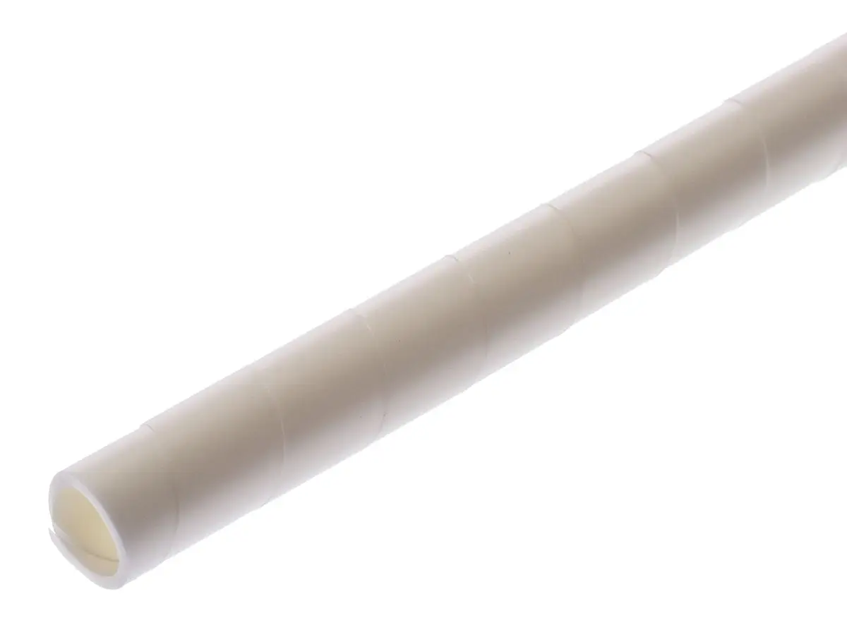 Produktfoto 1 von HellermannTyton SBPEFR Spiral-Kabelumwicklung / 10 mm Polyethylen Weiß, für Kabel-Ø 9 mm bis 100 mm, Länge 30 m