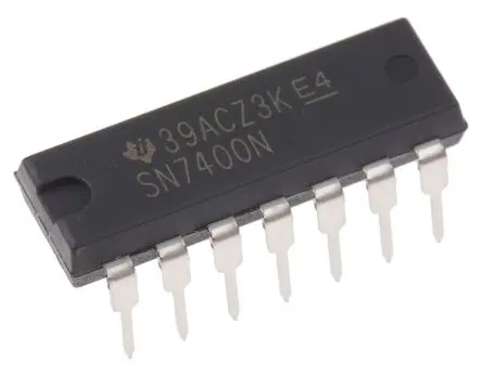 Texas Instruments Logikgatter, 4-Elem., NAND, 74, 16 mA, 14-Pin, PDIP, 2