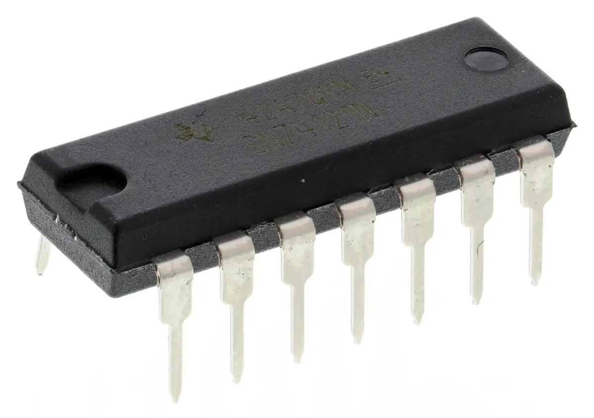 Produktfoto 1 von Texas Instruments Monostabiler Kippstufe 74 1 Anz. Elem./ Chip 16 mA L Pegel, -0.4 mA H Pegel, PDIP, 14-Pin, 13 mA-max.,