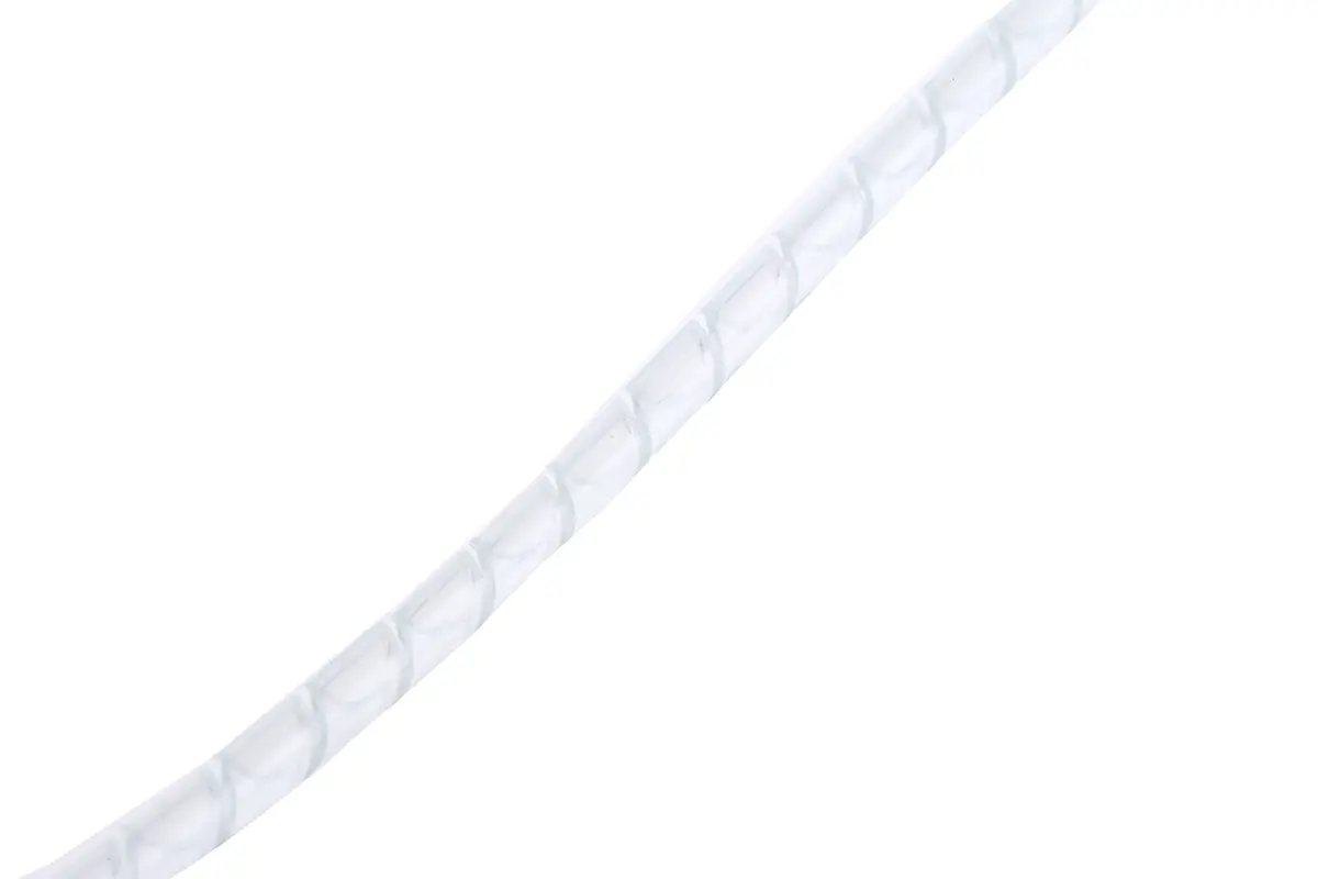 Produktfoto 1 von HellermannTyton SBPEFR Spiral-Kabelumwicklung / 1.6 mm Polyethylen Weiß, für Kabel-Ø 1.5 mm bis 8 mm, Länge 30 m