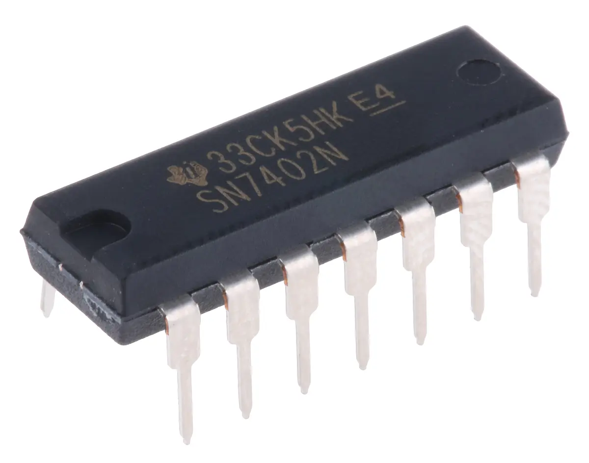 Produktfoto 1 von Texas Instruments Logikgatter, 4-Elem., NOR, 74, 16 mA, 14-Pin, PDIP, 2