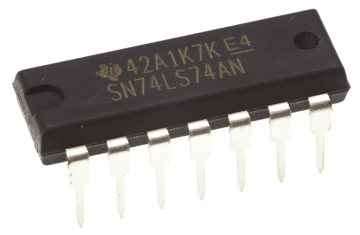 Produktfoto 1 von Texas Instruments IC Flip-Flop 2, LS, Einseitig, PDIP, 14-Pin