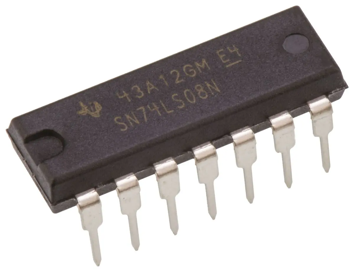 Produktfoto 1 von Texas Instruments Logikgatter, 4-Elem., UND, LS, 8 mA, 14-Pin, PDIP, 2