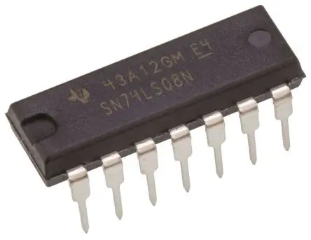 Produktfoto 1 von Texas Instruments Logikgatter, 4-Elem., UND, LS, 8 mA, 14-Pin, PDIP, 2