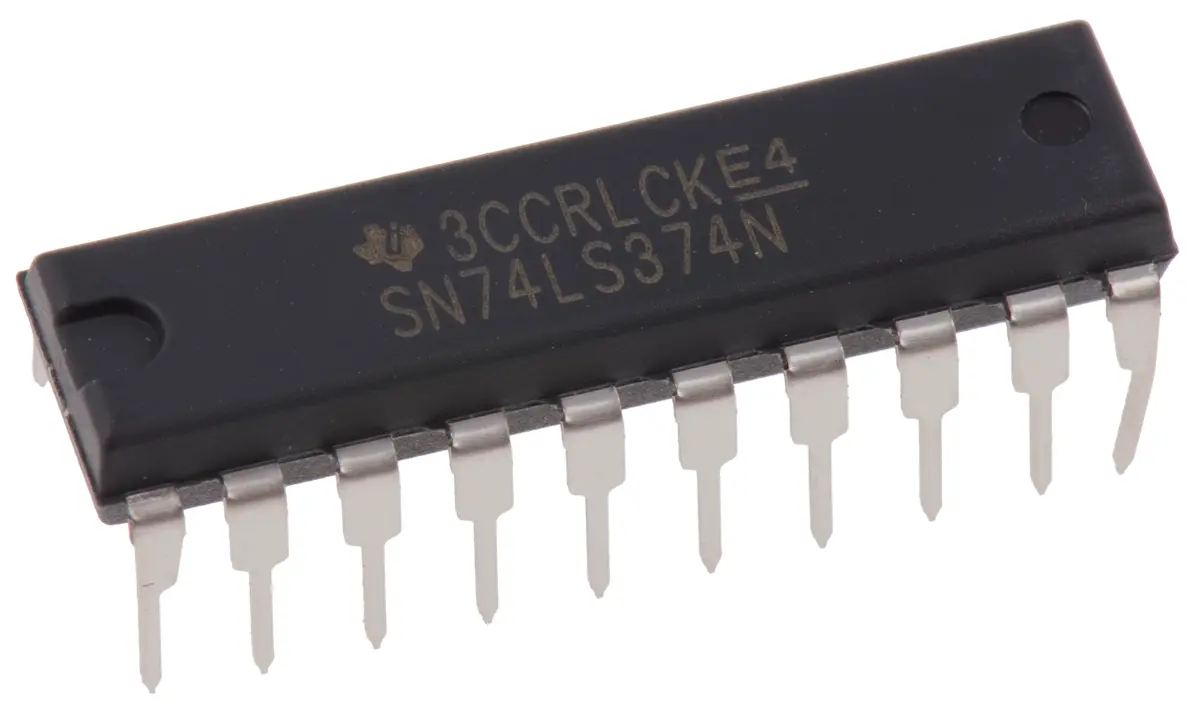 Produktfoto 1 von Texas Instruments IC Flip-Flop 8, LS, Tri-State, Einseitig, PDIP, 20-Pin