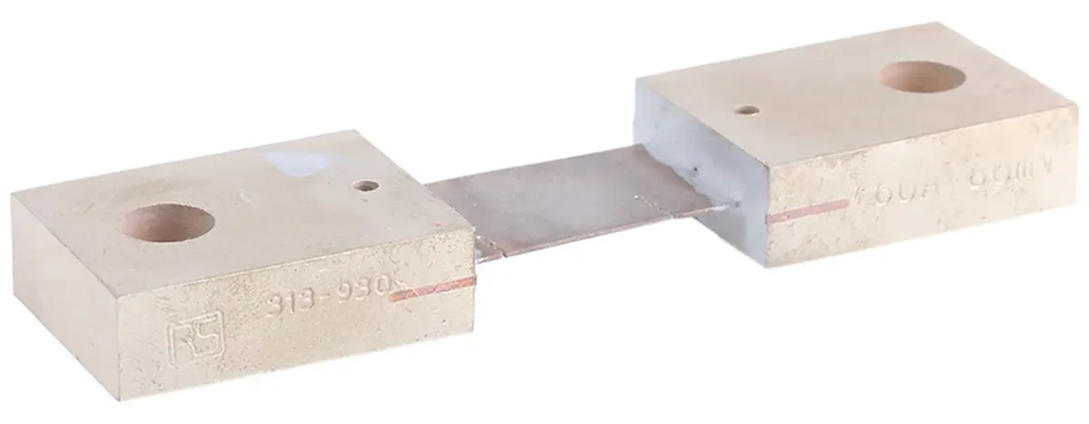 Produktfoto 1 von HOBUT Nebenwiderstand, 60 A, ±1 % mit  Messingende 60 mV, -20 °C Kalibriert / 40 °C max.