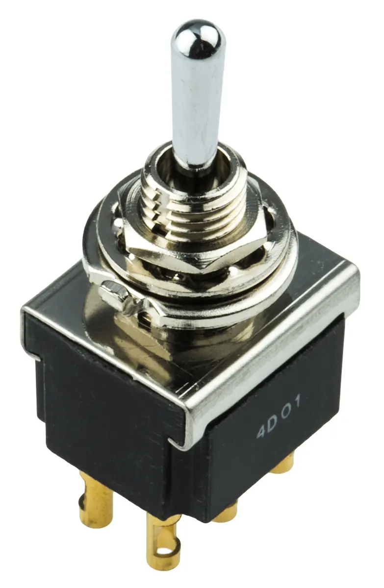 Produktfoto 1 von TE Connectivity Panel Kippschalter 2-poliger Wechsler, Ein-Aus-Ein, 6A, Lot