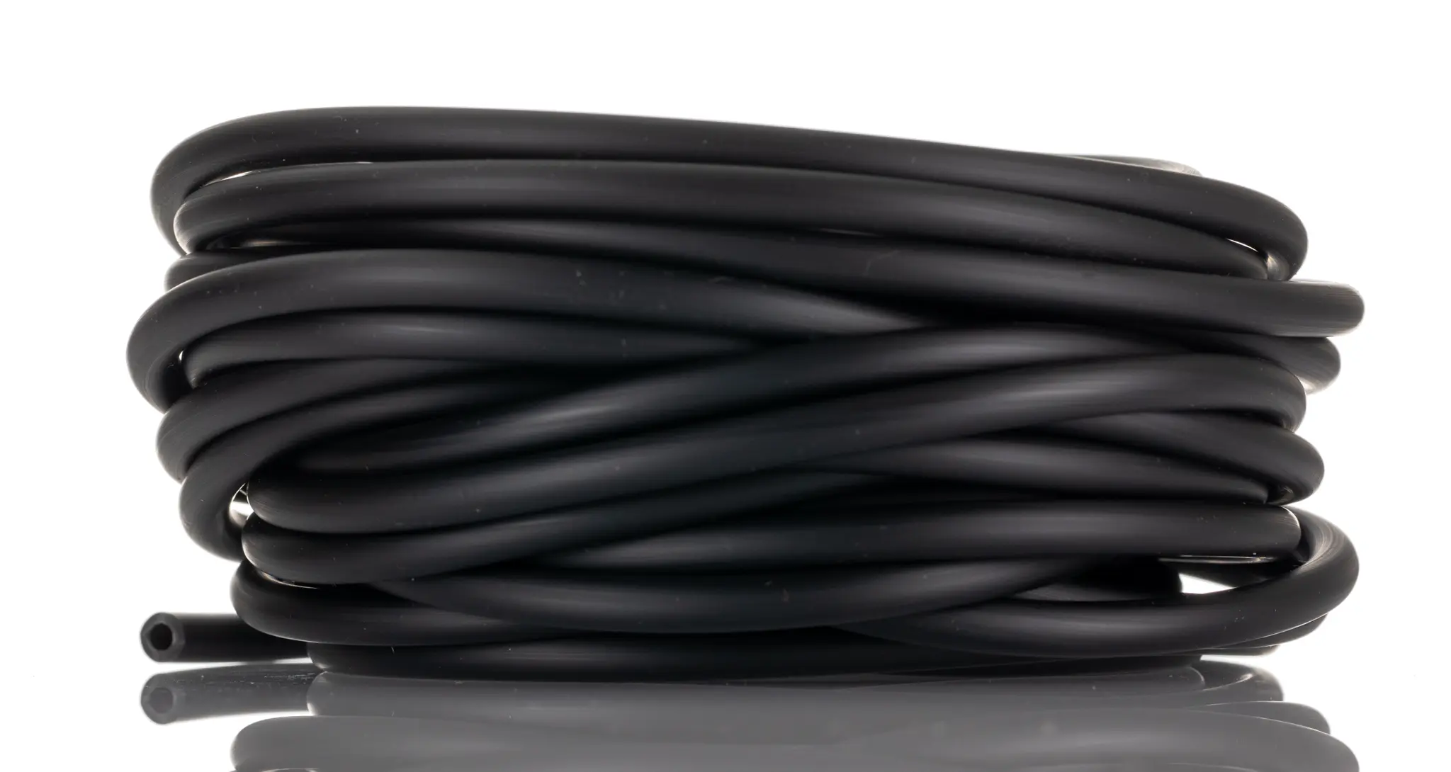 Produktfoto 1 von RS PRO Schlauch, Ø 3mm 6mm Schwarz PVC Übertragung 0 bar für Industrieausführung x 10m