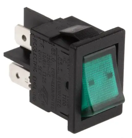 Produktfoto 1 von Arcolectric Panel Wippschalter DPST Ein-Neutral-Ein Ein-Aus, 10A Beleuchtet, IP66