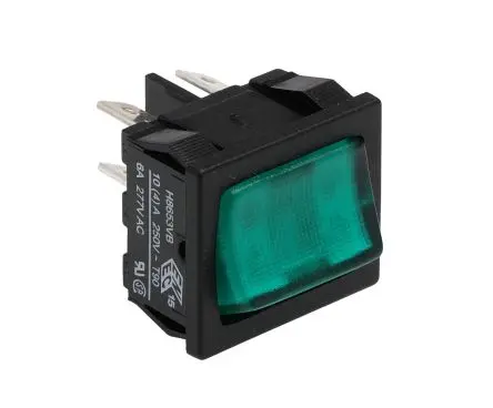 Produktfoto 1 von Arcolectric Panel Wippschalter DPST Ein-Neutral-Ein Ein-Aus, 10A Beleuchtet, IP66