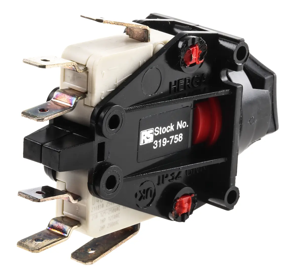 Produktfoto 1 von RS PRO 687 Druckluftschalter Panel Rastend
