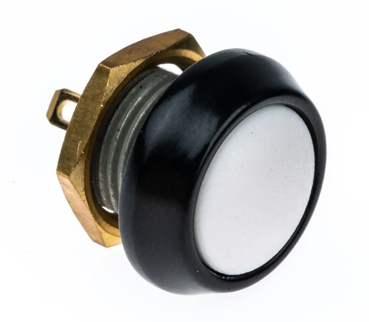 Produktfoto 1 von ITW 59 Miniaturdruckschalter lichtdurchlässig Tastend Panel Ø 13.6 mm, SPST / 400mA 50 V dc 125 V ac, IP67