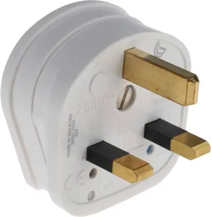 Produktfoto 1 von MK Electric Netzstecker Kabel 13A, 2+E Britisch Urea Formaldehyd, 240V Weiß Schraubbefestigung, für UK