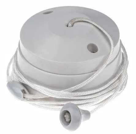 Produktfoto 1 von MK Electric Zugschalter Weiß 2-pol.