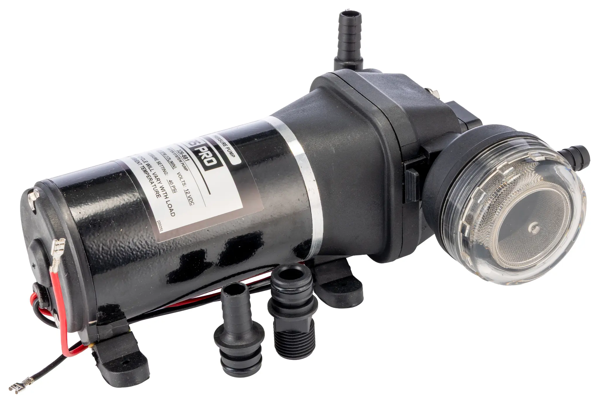 Produktfoto 1 von RS PRO Membran Hydropumpen, 12 V, Elektrisch, bis 17l/min, max. 2,7 bar 1/2, 3/4 Zoll, 1/2, 3/4in, IP55