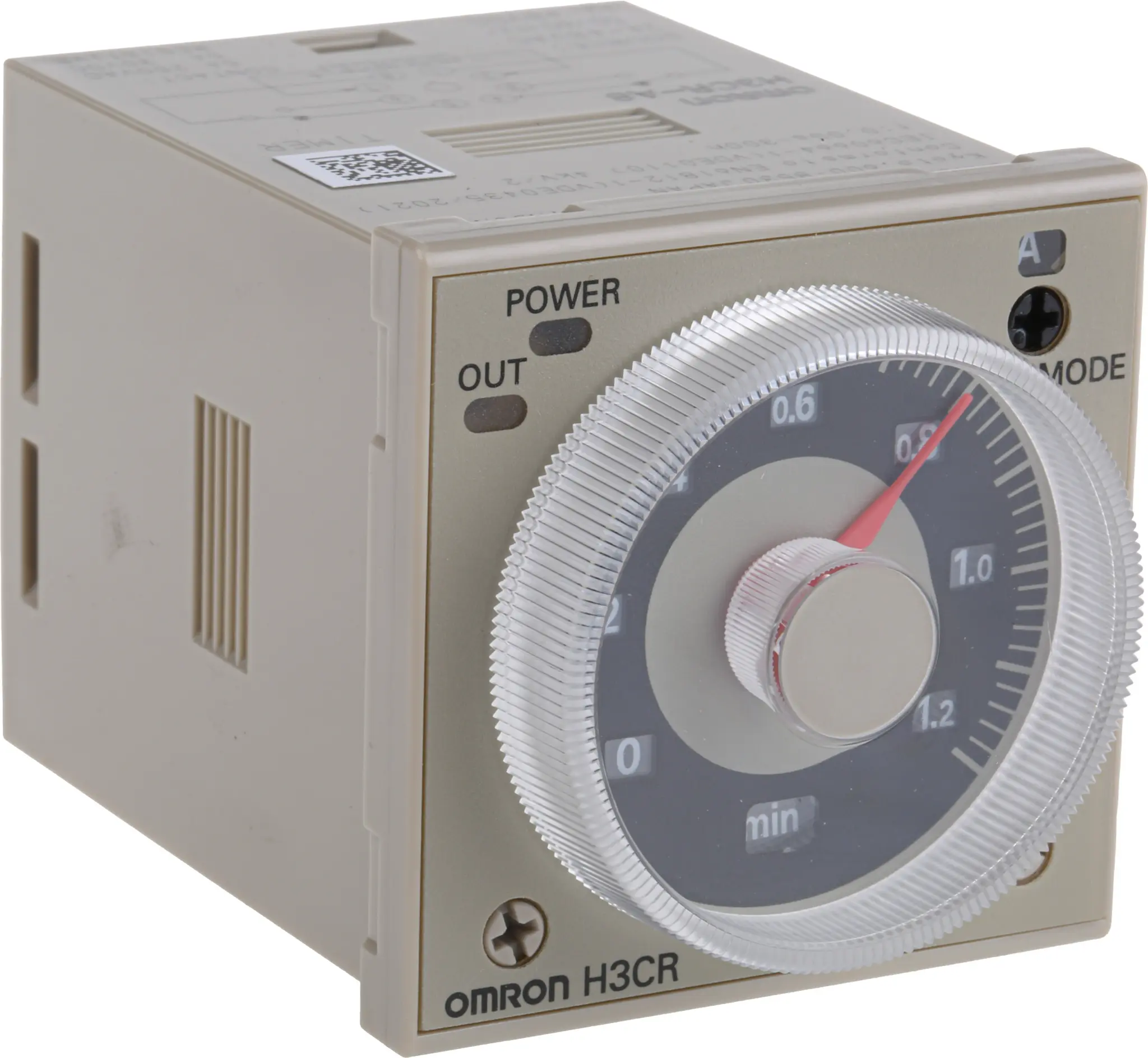 Produktfoto 1 von Omron H3CR Zeitrelais, DIN-Hutschiene 48 V dc 24V ac, 48 V ac, 0.05 s to 300 h, 2 Kont. Multifunktion, 2-poliger