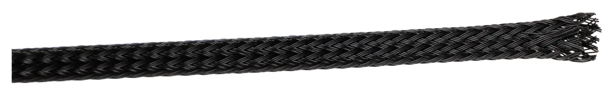 Produktfoto 1 von RS PRO Kabelschlauch Schwarz Polyester für Kabel-Ø 2mm bis 7mm Umflochten Dehnbar