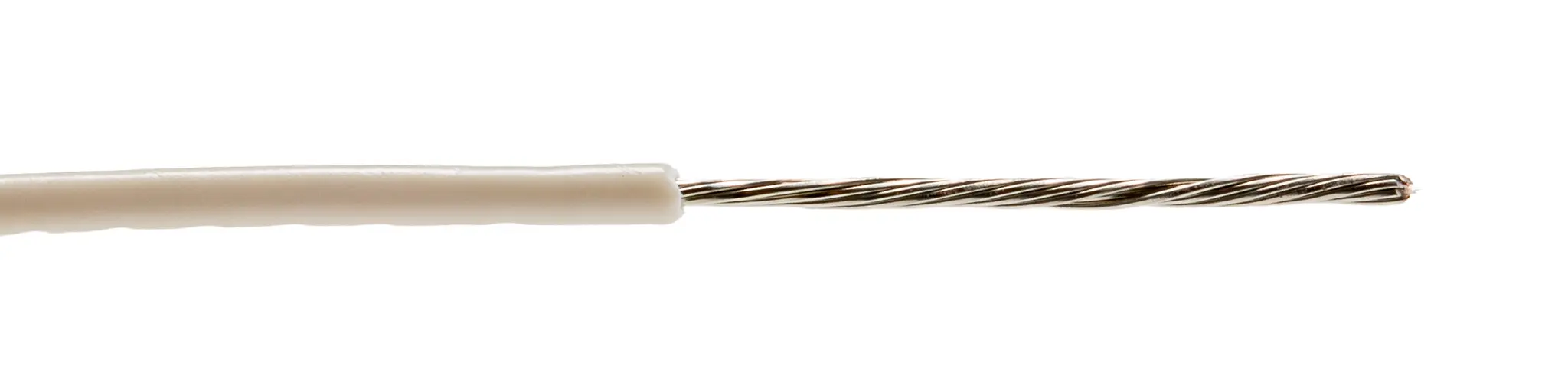 Produktfoto 1 von Alpha Wire Premium Schaltdraht, 20 AWG 30 m Weiß Ø 1.75 mm 10 Litzen Polyvinylchlorid