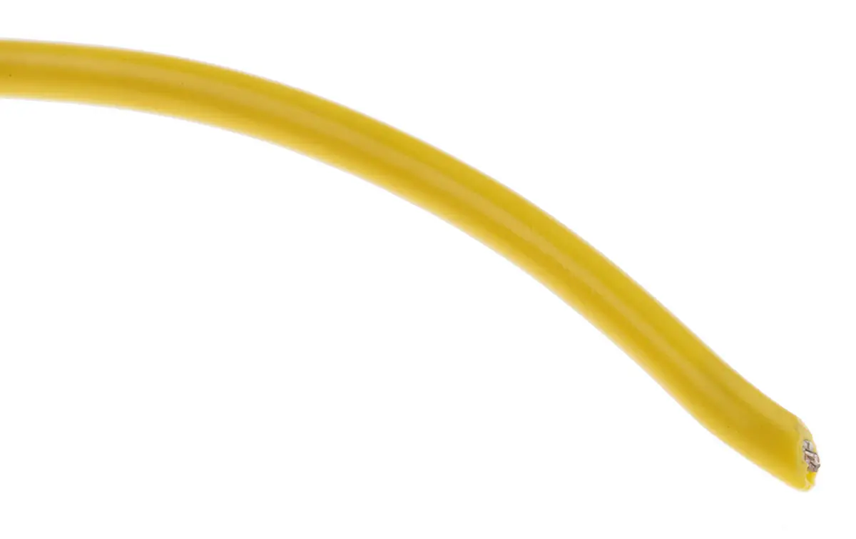 Produktfoto 1 von Alpha Wire 3053 Schaltdraht, 20 AWG 30 m Gelb Ø 1.75 mm 10 Litzen Polyvinylchlorid