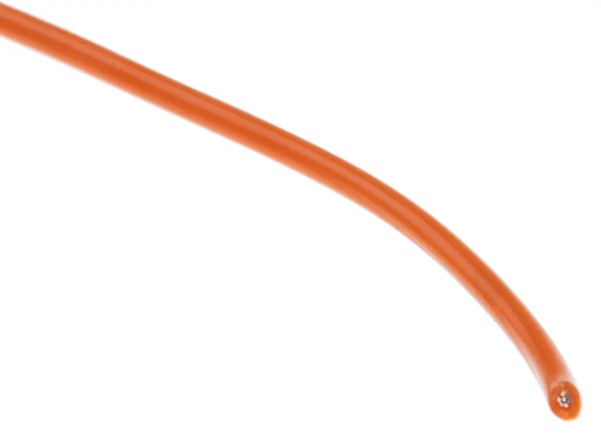 Produktfoto 1 von Alpha Wire 3050 Schaltdraht, 24 AWG 30 m Orange Ø 1.42 mm 7 Litzen Polyvinylchlorid