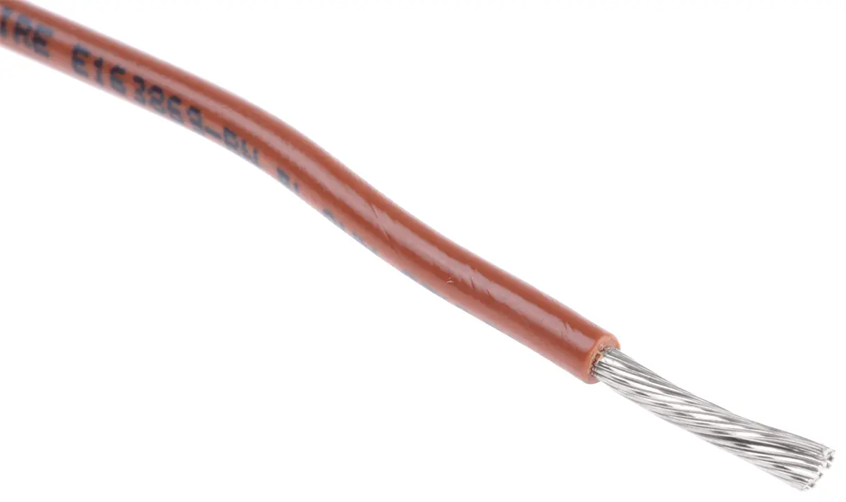 Produktfoto 1 von Alpha Wire Schaltdraht, 16 AWG 30 m Braun Ø 2.34 mm 26 Litzen Polyvinylchlorid