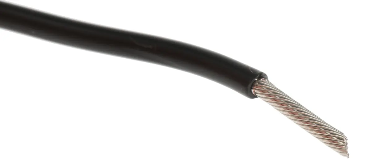 Produktfoto 1 von Alpha Wire Premium Schaltdraht, 16 AWG 30 m Schwarz Ø 2.34 mm 26 Litzen