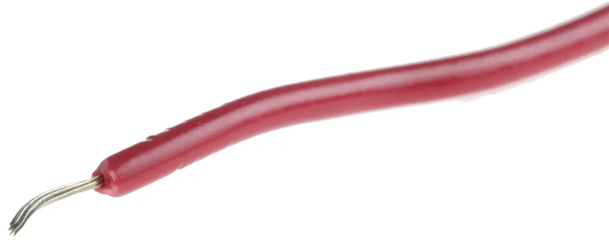 Produktfoto 1 von Alpha Wire 3070 Schaltdraht, 24 AWG 30 m Rot Ø 2.24 mm 7 Litzen
