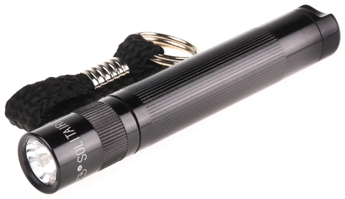 Produktfoto 1 von Maglite Taschenlampe Schlüsselanhänger Glühlampe Schwarz, 2 lm / Solitaire, 81 mm