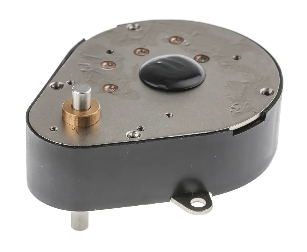 Produktfoto 1 von RS PRO 2560:1 Synchron Getriebe / 0.6 Nm, Ø 49.5 mm, Schaft-Ø 4 mm, 50 mm x 36.5 mm x 62.8 mm