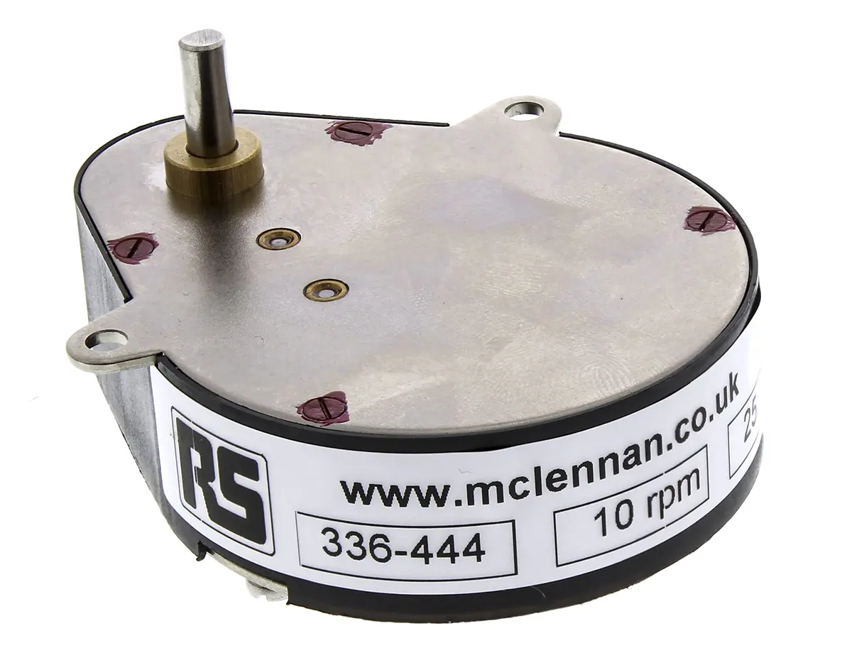 Produktfoto 1 von McLennan Servo Supplies 25:1 Synchron Getriebe / 0.7 Nm 200rpm, Ø 49.2 mm, Schaft-Ø 4 mm, 47.6 mm x 16.5 mm x 62.8 mm