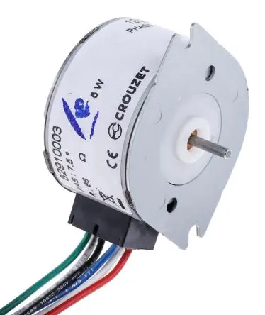 Produktfoto 1 von Crouzet Permanentmagnet 7.5 ° Schrittmotor 5V / 190mA 20mNm, 35 mm Wellen-Ø 2 mm