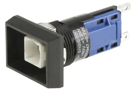 Produktfoto 1 von Saia-Burgess Druckschalter Beleuchtet Rastend Panel Ø 16 mm, 1-poliger Umschalter / 5A 250 V ac, IP67
