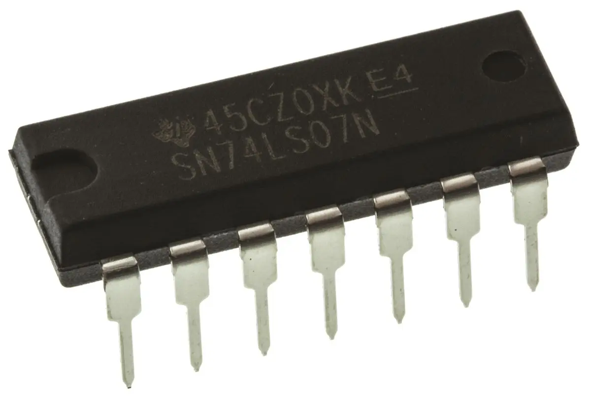 Produktfoto 1 von Texas Instruments Buffer & Line-Driver Puffer, Treiber LS 6-Bit Open-Collector Nicht invertierend 14-Pin PDIP