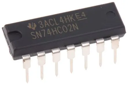 Texas Instruments Logikgatter, 4-Elem., NOR, HC, Push-Pull, 5.2 mA, 14-Pin, PDIP, 2