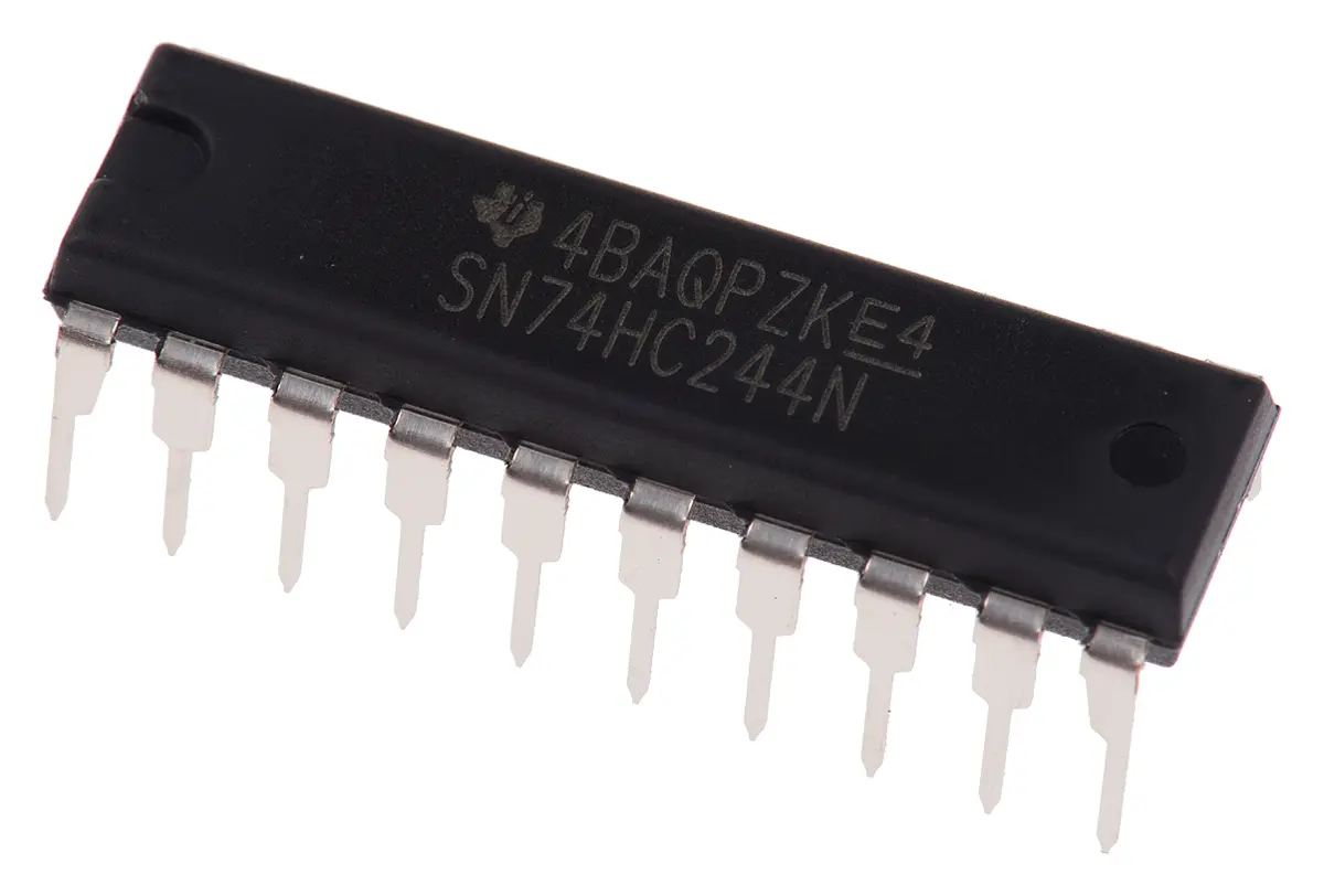 Produktfoto 1 von Texas Instruments Buffer & Line-Driver Buffer & Line-Driver HC 8-Bit Tri-State Nicht invertierend 20-Pin PDIP