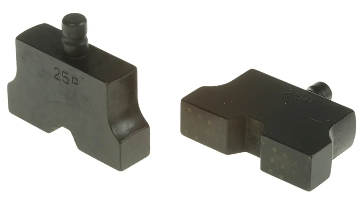 Produktfoto 1 von RS PRO D36 Crimp-Matrizensatz Schwarz, Crimpmatrize